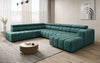 Luxuriöses Aurora Maxi Samt Designer Sofa mit Elektrischer Sitzerweiterung und Schlafsofa-Funktion
