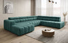 Luxuriöses Aurora Maxi Samt Designer Sofa mit Elektrischer Sitzerweiterung und Schlafsofa-Funktion