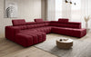 Luxuriöses Aurora Maxi Samt Designer Sofa mit Elektrischer Sitzerweiterung und Schlafsofa-Funktion