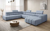 Luxuriöses Aurora Maxi Samt Designer Sofa mit Elektrischer Sitzerweiterung und Schlafsofa-Funktion