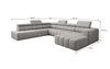 Luxuriöses Aurora Maxi Samt Designer Sofa mit Elektrischer Sitzerweiterung und Schlafsofa-Funktion