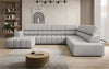 Luxuriöses Aurora Maxi Samt Designer Sofa mit Elektrischer Sitzerweiterung und Schlafsofa-Funktion