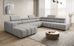 Lade das Bild in den Galerie-Viewer, Luxuriöses Aurora Maxi Samt Designer Sofa mit Elektrischer Sitzerweiterung und Schlafsofa-Funktion
