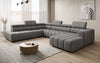 Luxuriöses Aurora Maxi Samt Designer Sofa mit Elektrischer Sitzerweiterung und Schlafsofa-Funktion