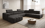Lade das Bild in den Galerie-Viewer, Luxuriöses Aurora Maxi Samt Designer Sofa mit Elektrischer Sitzerweiterung und Schlafsofa-Funktion
