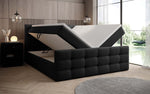 Lade das Bild in den Galerie-Viewer, Luxor Bouclé Boxspringbett: Elegantes Design, Gemütlicher Schlaf, Praktischer Stauraum
