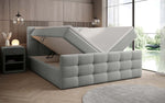 Lade das Bild in den Galerie-Viewer, Luxor Bouclé Boxspringbett: Elegantes Design, Gemütlicher Schlaf, Praktischer Stauraum
