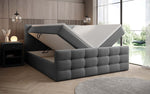 Lade das Bild in den Galerie-Viewer, Luxor Bouclé Boxspringbett: Elegantes Design, Gemütlicher Schlaf, Praktischer Stauraum
