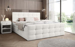 Lade das Bild in den Galerie-Viewer, Luxor Bouclé Boxspringbett: Elegantes Design, Gemütlicher Schlaf, Praktischer Stauraum

