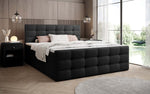 Lade das Bild in den Galerie-Viewer, Luxor Bouclé Boxspringbett: Elegantes Design, Gemütlicher Schlaf, Praktischer Stauraum

