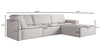 Luxuriöses Modulares Ecksofa Yuma L: Stilvoll, Bequem, Anpassbar, Bouclé-Stoff