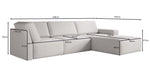 Lade das Bild in den Galerie-Viewer, Luxuriöses Modulares Ecksofa Yuma L: Stilvoll, Bequem, Anpassbar, Bouclé-Stoff

