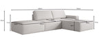Lade das Bild in den Galerie-Viewer, Luxuriöses Modulares Ecksofa Yuma mit Bouclé-Stoff und Beistellhocker – Perfekt für Ihr Wohnzimmer
