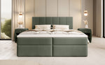 Lade das Bild in den Galerie-Viewer, Aurelia Bouclé Boxspringbett mit Stauraum: Luxus Schlafkomfort &amp; Praktische Eleganz
