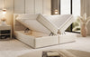 Aurelia Bouclé Boxspringbett mit Stauraum: Luxus Schlafkomfort & Praktische Eleganz
