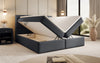Luxuriöses Boxspringbett Aurelia Stoffbett mit Integriertem Stauraum für Schlafzimmer