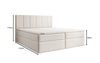 Aurelia Boxspringbett Kunstleder, cleverem Stauraum, inklusive Premium Topper