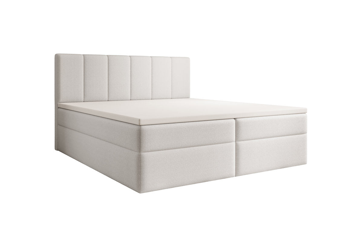 Aurelia Bouclé Boxspringbett mit Stauraum: Luxus Schlafkomfort & Praktische Eleganz