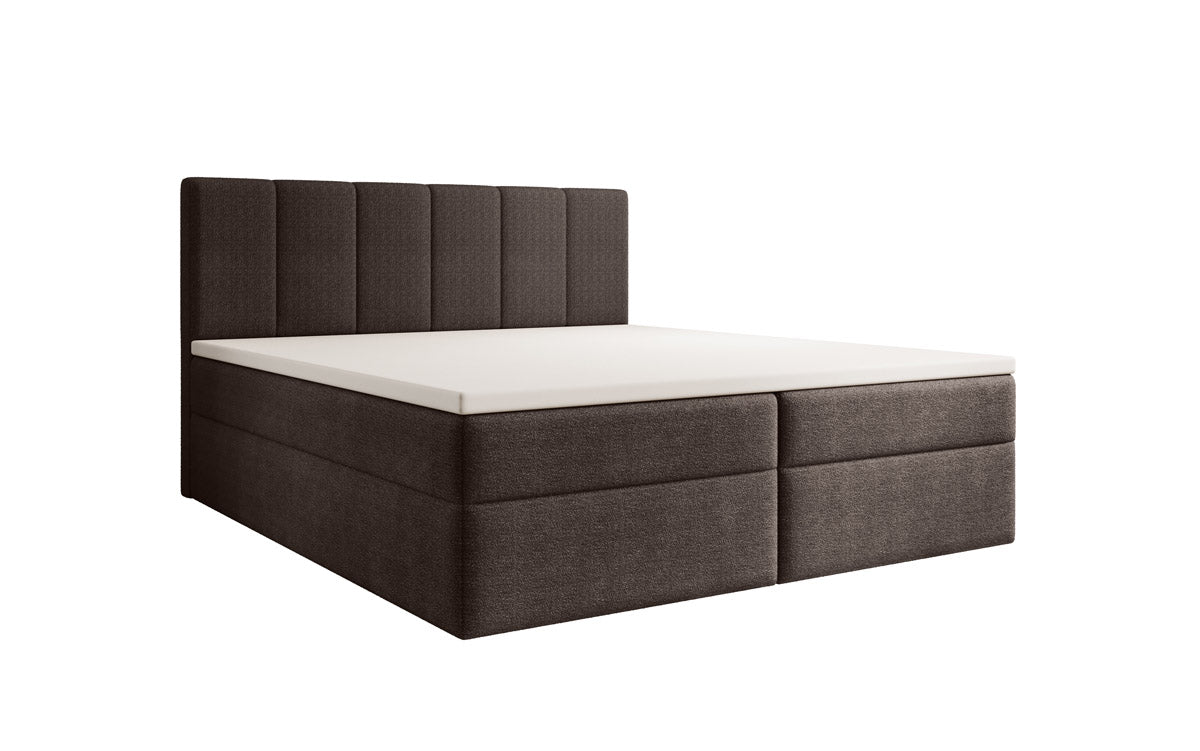 Aurelia Bouclé Boxspringbett mit Stauraum: Luxus Schlafkomfort & Praktische Eleganz