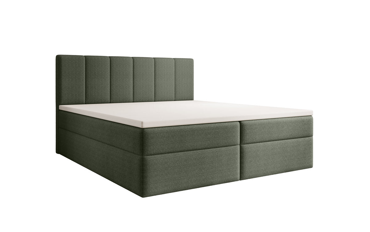 Aurelia Bouclé Boxspringbett mit Stauraum: Luxus Schlafkomfort & Praktische Eleganz