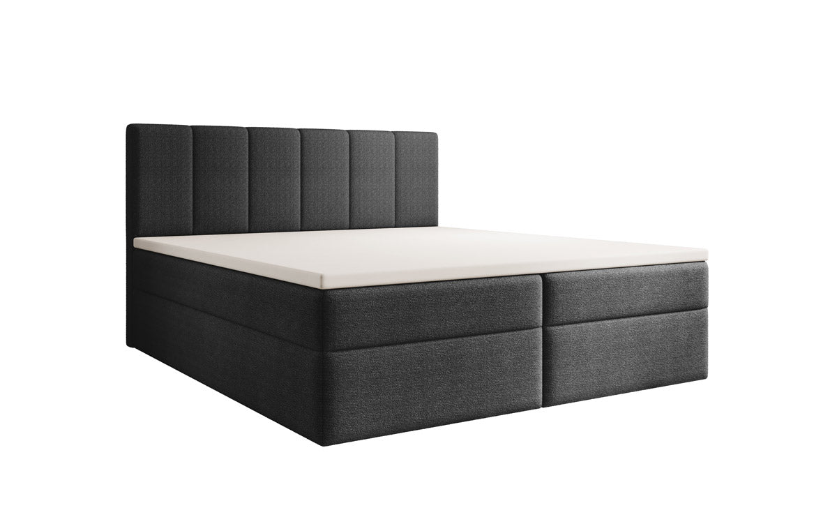Aurelia Bouclé Boxspringbett mit Stauraum: Luxus Schlafkomfort & Praktische Eleganz