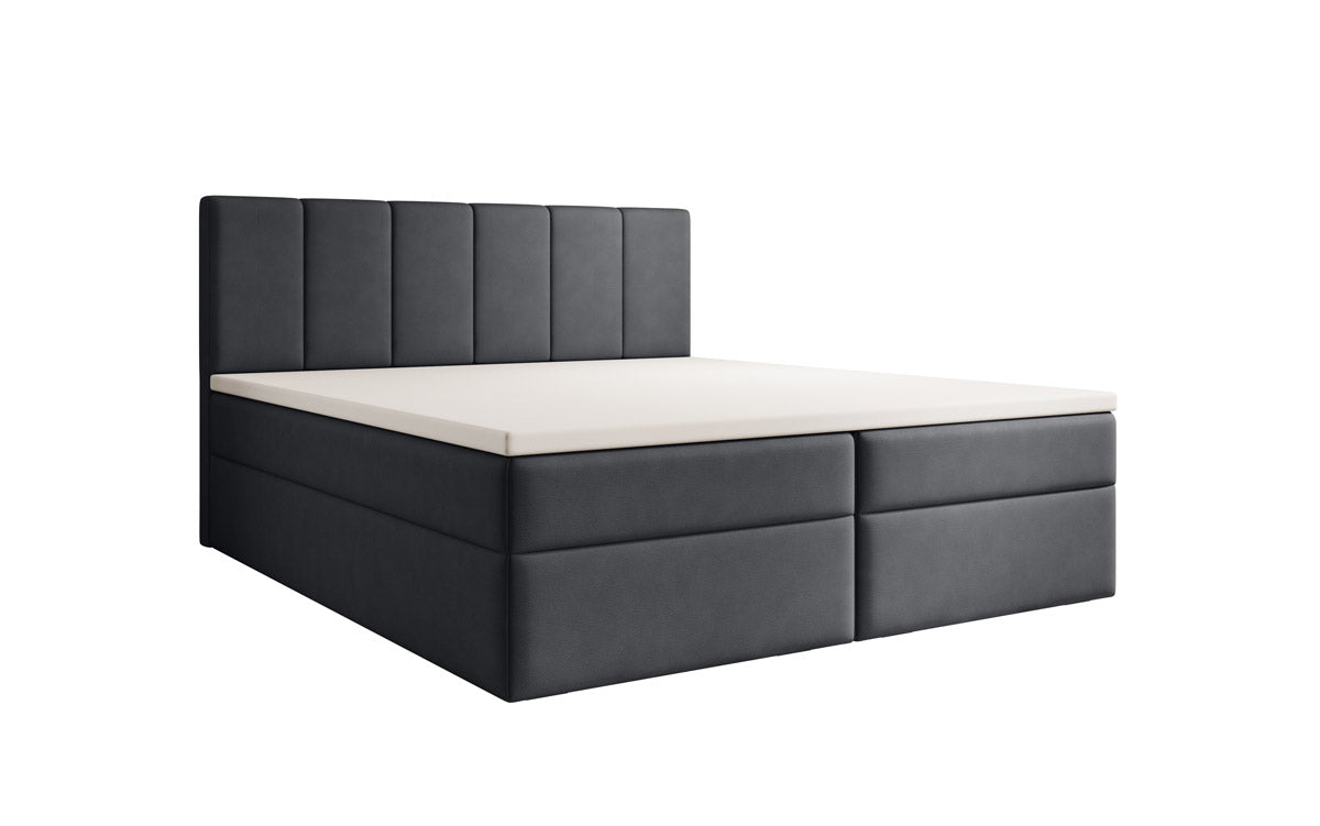 Luxuriöses Boxspringbett Aurelia Stoffbett mit Integriertem Stauraum für Schlafzimmer