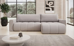 Lade das Bild in den Galerie-Viewer, Modernes Designer Ecksofa Venezia mit Schlaffunktion, Stauraum, und Stoffbezug

