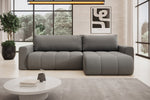 Lade das Bild in den Galerie-Viewer, Modernes Designer Ecksofa Venezia mit Schlaffunktion, Stauraum, und Stoffbezug
