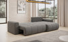 Modernes Designer Ecksofa Venezia mit Schlaffunktion, Stauraum, und Stoffbezug
