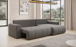 Lade das Bild in den Galerie-Viewer, Modernes Designer Ecksofa Venezia mit Schlaffunktion, Stauraum, und Stoffbezug
