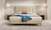 Luxuriöses Merlara Boxspringbett mit Füßen – Ergonomisch, Komfortabel, Stoffbezug