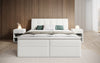 Bouclé Boxspringbett Amalia mit Stauraum – Ultimativen Schlafkomfort & Design