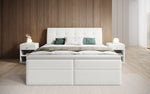 Lade das Bild in den Galerie-Viewer, Bouclé Boxspringbett Amalia mit Stauraum – Ultimativen Schlafkomfort &amp; Design
