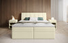 Bouclé Boxspringbett Amalia mit Stauraum – Ultimativen Schlafkomfort & Design