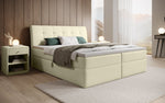 Lade das Bild in den Galerie-Viewer, Bouclé Boxspringbett Amalia mit Stauraum – Ultimativen Schlafkomfort &amp; Design
