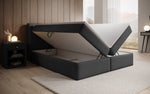 Lade das Bild in den Galerie-Viewer, Bouclé Boxspringbett Amalia mit Stauraum – Ultimativen Schlafkomfort &amp; Design
