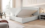 Lade das Bild in den Galerie-Viewer, Eleonora Luxus Boxspringbett mit Bouclé-Stoff, Integriertem Stauraum &amp; Optionalem Topper
