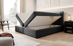 Lade das Bild in den Galerie-Viewer, Eleonora Luxus Boxspringbett mit Bouclé-Stoff, Integriertem Stauraum &amp; Optionalem Topper
