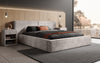 Elegantes Designer Polsterbett Ophelia: Samtiger Cord-Bezug, integrierter Stauraum, maximaler Komfort