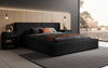 Ophelia Designer Polsterbett mit integriertem Stauraum – Modernes Stoffbett für Schlafzimmer