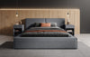 Ophelia Designer Polsterbett mit integriertem Stauraum – Modernes Stoffbett für Schlafzimmer