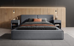 Lade das Bild in den Galerie-Viewer, Ophelia Designer Polsterbett mit integriertem Stauraum – Modernes Stoffbett für Schlafzimmer
