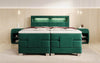 Ardena Luxus Boxspringbett Samt, elektrisch verstellbar, mit integrierter LED