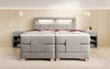 Ardena Luxus Boxspringbett Samt, elektrisch verstellbar, mit integrierter LED