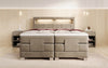 Ardena Luxus Boxspringbett Samt, elektrisch verstellbar, mit integrierter LED
