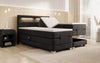 Ardena Luxus Boxspringbett Samt, elektrisch verstellbar, mit integrierter LED