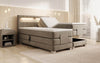Ardena Luxus Boxspringbett Samt, elektrisch verstellbar, mit integrierter LED