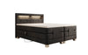 Ardena Luxus Boxspringbett Samt, elektrisch verstellbar, mit integrierter LED