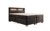 Ardena Luxus Boxspringbett Samt, elektrisch verstellbar, mit integrierter LED