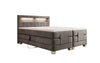 Ardena Luxus Boxspringbett Samt, elektrisch verstellbar, mit integrierter LED